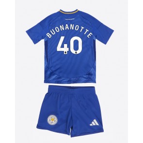 Billiga Leicester City Facundo Buonanotte #40 Hemmatröja Barn 2024-25 Kortärmad (+ Korta byxor)